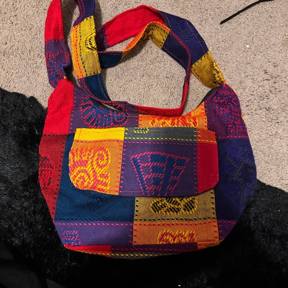 Colorful Patchwork Shoulder Bag